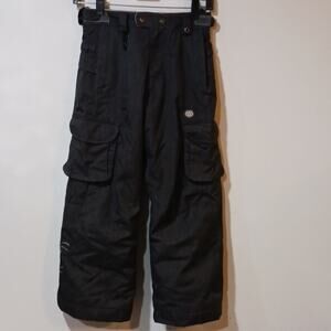 686 Smarty Ski Snowboard Youth Girls Pants Size S with Liner Pants Gray